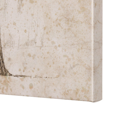 Westcoast Tree Drawing I by Mercana Studio a Hand Embellished Textured Canvas from Mercana - Luna Furniture