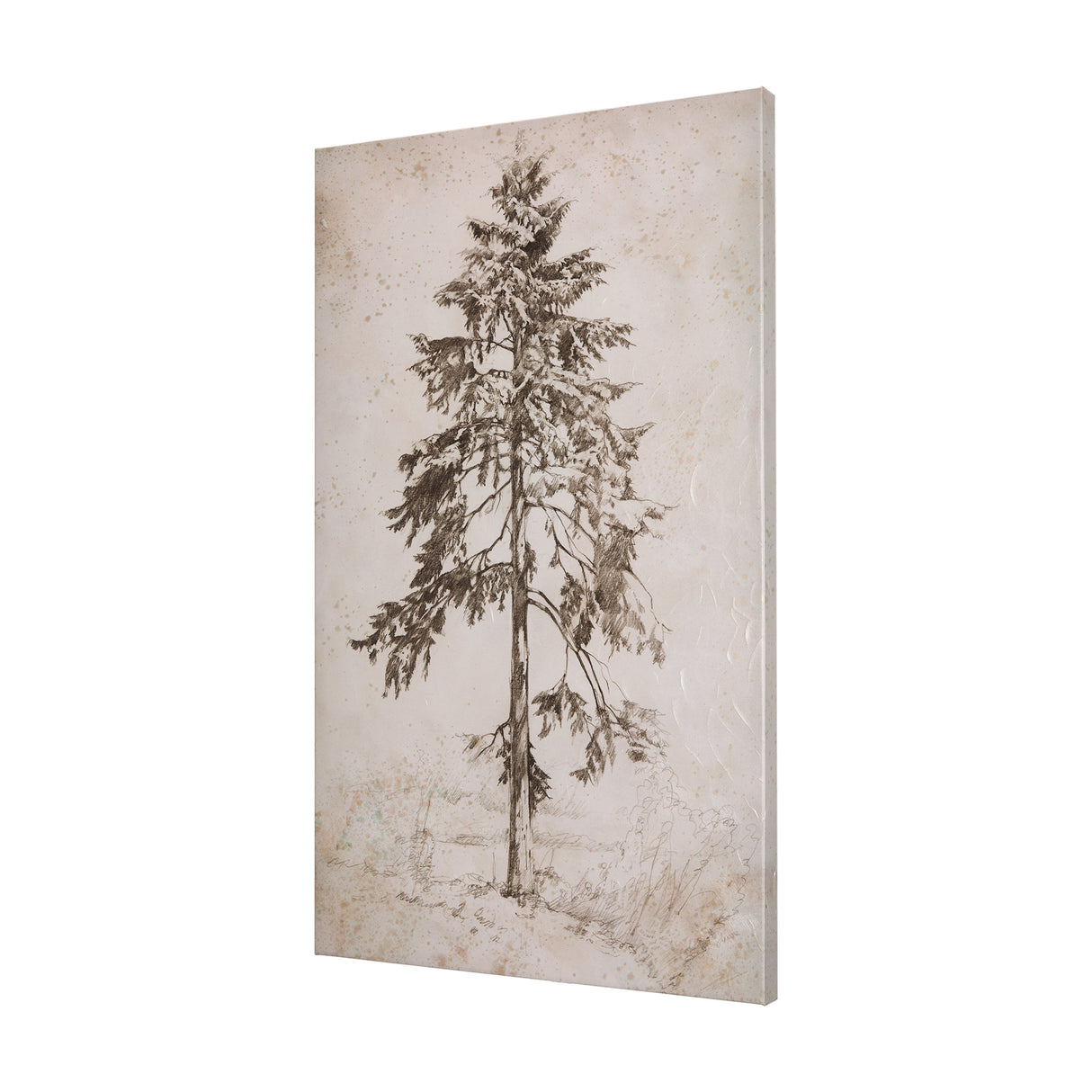 Westcoast Tree Drawing II by Mercana Studio a Hand Embellished Textured Canvas from Mercana - Luna Furniture