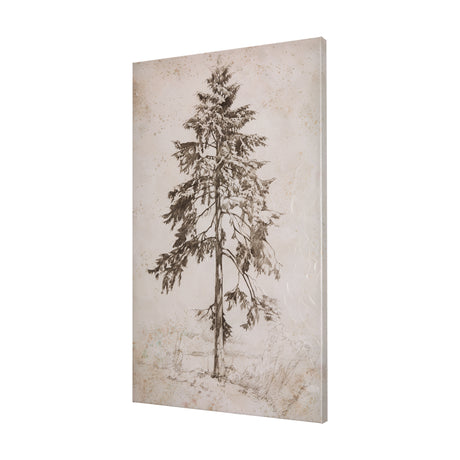 Westcoast Tree Drawing II by Mercana Studio a Hand Embellished Textured Canvas from Mercana - Luna Furniture