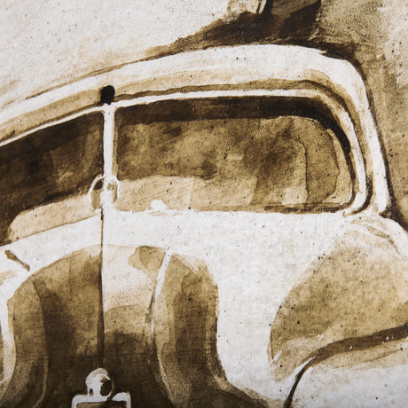 Vintage Car Picture III by Mercana Studio a Hand Embellished Textured Canvas from Mercana - Luna Furniture