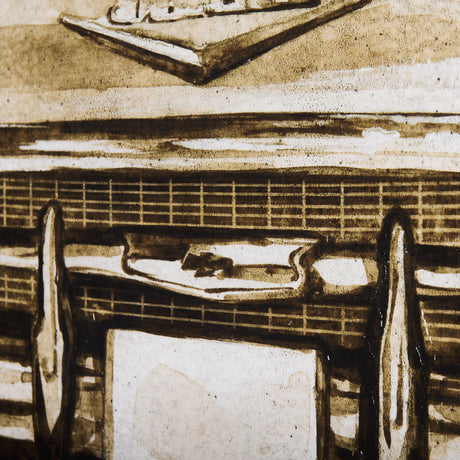 Vintage Car Picture IV by Mercana Studio a Hand Embellished Textured Canvas from Mercana - Luna Furniture