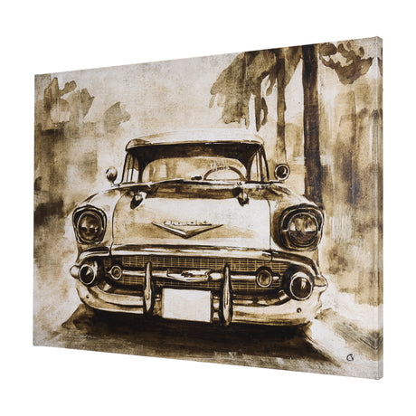 Vintage Car Picture IV by Mercana Studio a Hand Embellished Textured Canvas from Mercana - Luna Furniture