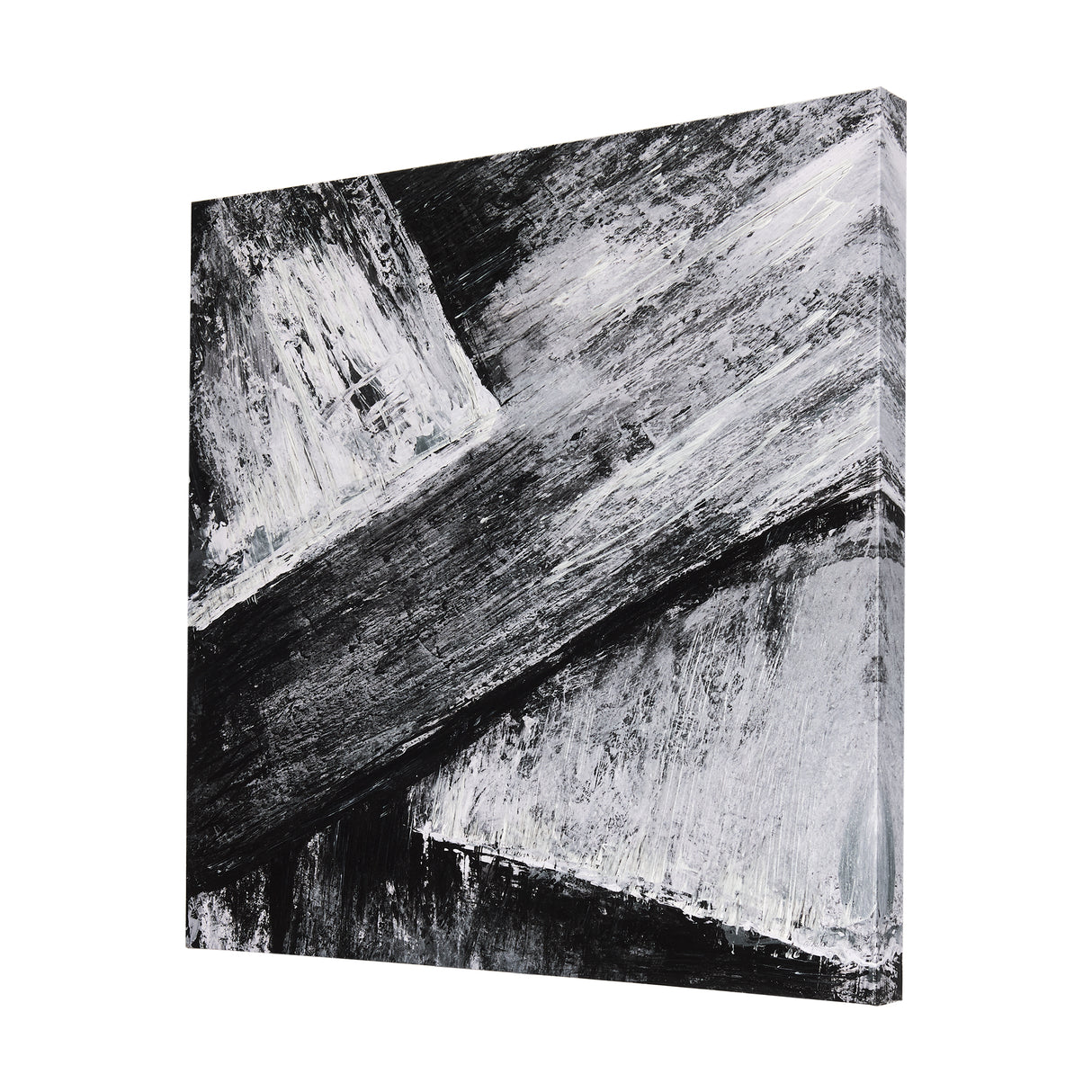 Black Composition I by Mercana Studio a Hand Embellished Textured Canvas from Mercana - Luna Furniture