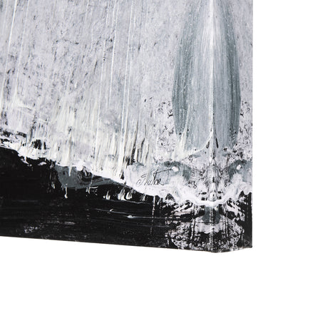 Black Composition I by Mercana Studio a Hand Embellished Textured Canvas from Mercana - Luna Furniture