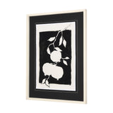 Pomegranate Branch Silhouette by Mercana Studio Hand Embellished Framed Art Print Matted under Glass from Mercana - Luna Furniture