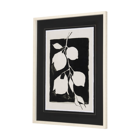Lemon Branch Silhouette by Mercana Studio Hand Embellished Framed Art Print Matted under Glass from Mercana - Luna Furniture