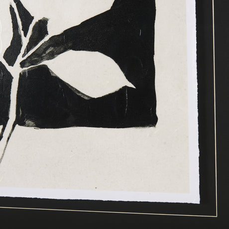 Lemon Branch Silhouette by Mercana Studio Hand Embellished Framed Art Print Matted under Glass from Mercana - Luna Furniture