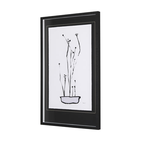 Organic Line Drawing I by Mercana Studio Hand Embellished Framed Art Print Matted under Glass from Mercana - Luna Furniture