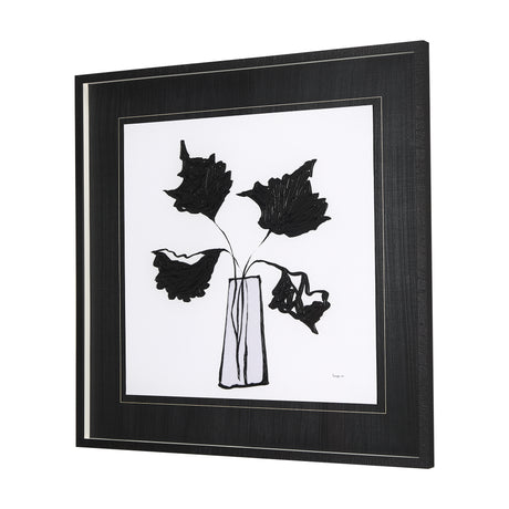 Organic Line Drawing II by Mercana Studio Hand Embellished Framed Art Print Matted under Glass from Mercana - Luna Furniture