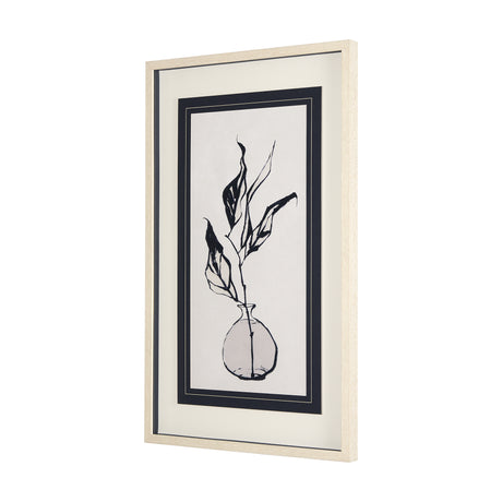 Sapphire Vase I by Mercana Studio a Hand Embellished Textured Framed Art Print Matted under Glass from Mercana - Luna Furniture