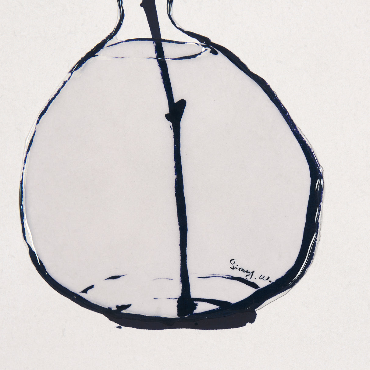 Sapphire Vase I by Mercana Studio a Hand Embellished Textured Framed Art Print Matted under Glass from Mercana - Luna Furniture