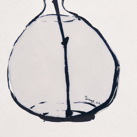 Sapphire Vase I by Mercana Studio a Hand Embellished Textured Framed Art Print Matted under Glass from Mercana - Luna Furniture