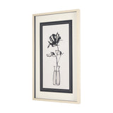 Sapphire Vase II by Mercana Studio a Hand Embellished Textured Framed Art Print Matted under Glass from Mercana - Luna Furniture