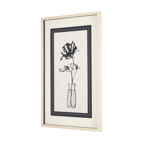 Sapphire Vase II by Mercana Studio a Hand Embellished Textured Framed Art Print Matted under Glass from Mercana - Luna Furniture