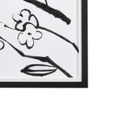 Blossoming Cherry Branch by Mercana Studio Hand Embellished Framed Art Print Matted under Glass from Mercana - Luna Furniture