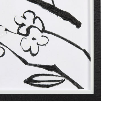 Blossoming Cherry Branch by Mercana Studio Hand Embellished Framed Art Print Matted under Glass from Mercana - Luna Furniture