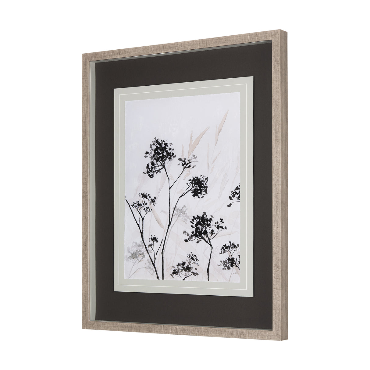 Meadow L by Mercana Studio a Hand Embellished Textured Framed Art Print Matted under Glass from Mercana - Luna Furniture