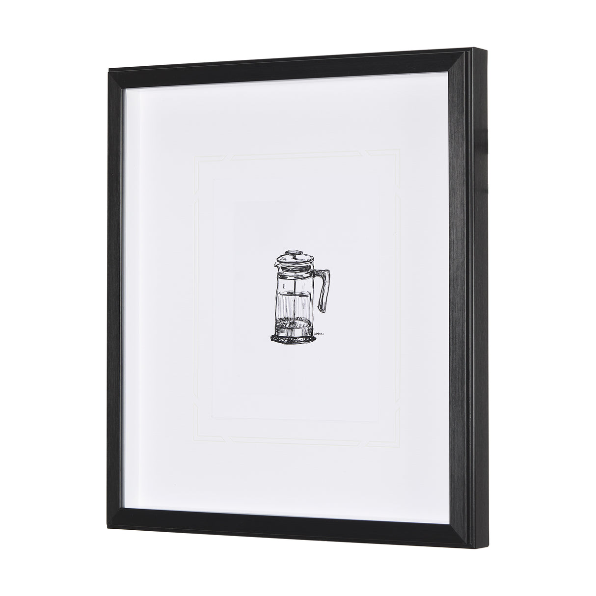 French Press by Simeng a Framed Art Print Matted under Glass from Mercana - Luna Furniture