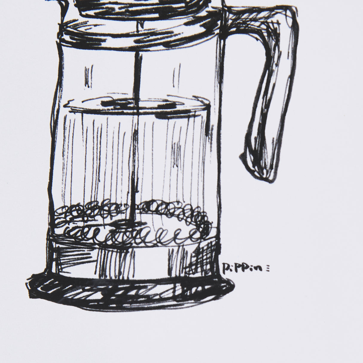 French Press by Simeng a Framed Art Print Matted under Glass from Mercana - Luna Furniture
