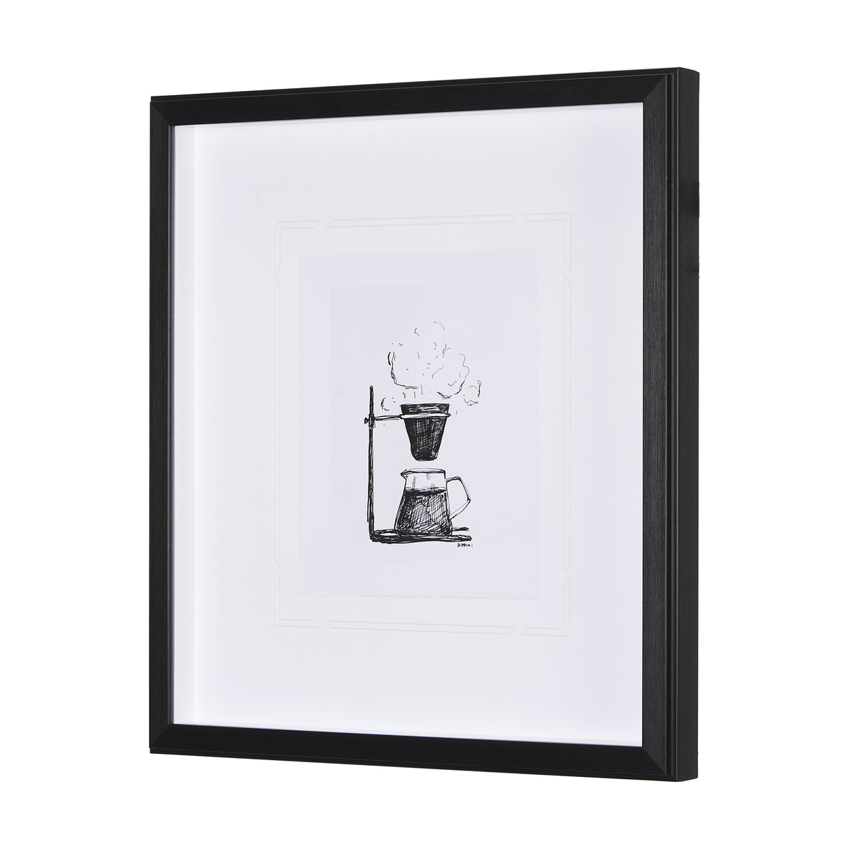 Pour Over by Simeng a Framed Art Print Matted under Glass from Mercana - Luna Furniture