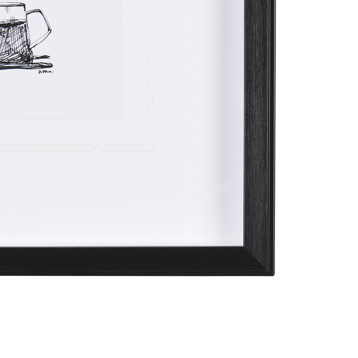 Pour Over by Simeng a Framed Art Print Matted under Glass from Mercana - Luna Furniture