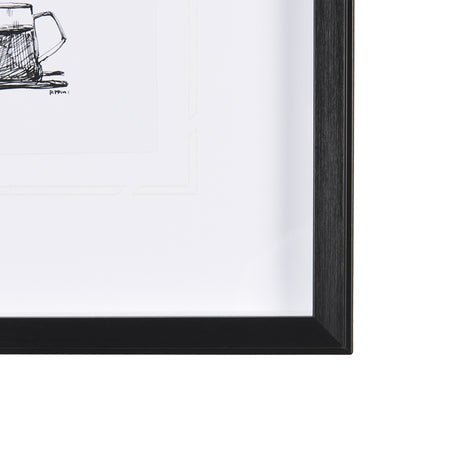 Pour Over by Simeng a Framed Art Print Matted under Glass from Mercana - Luna Furniture