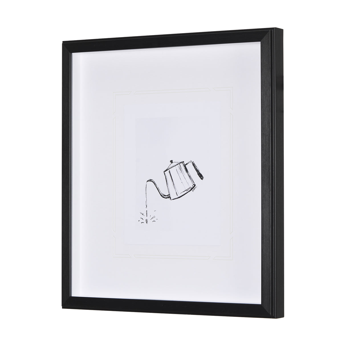 Gooseneck Kettle by Simeng a Framed Art Print Matted under Glass from Mercana - Luna Furniture
