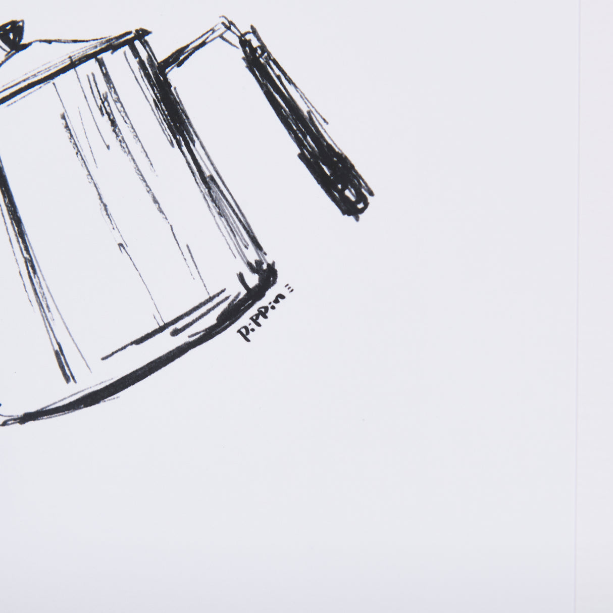 Gooseneck Kettle by Simeng a Framed Art Print Matted under Glass from Mercana - Luna Furniture