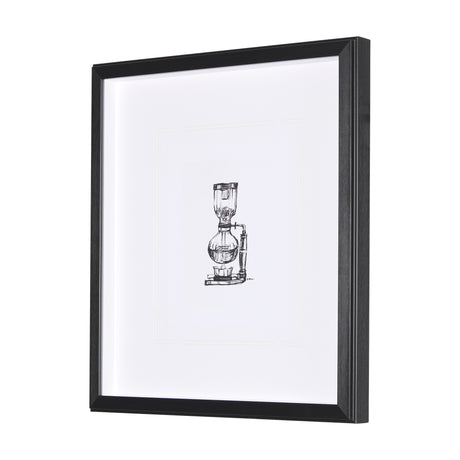 Siphon Coffee Maker by Simeng a Framed Art Print Matted under Glass from Mercana - Luna Furniture