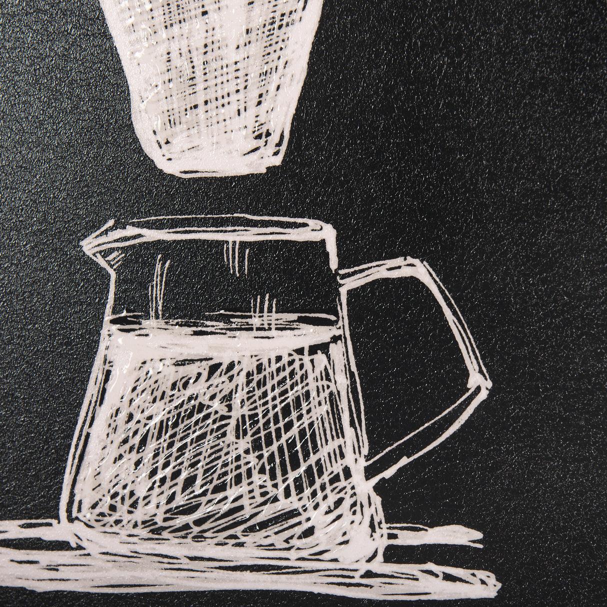 Coffee Maker Study by Mercana Studio a Hand Embellished Textured Framed Art Print Matted under Glass from Mercana - Luna Furniture