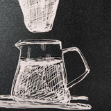 Coffee Maker Study by Mercana Studio a Hand Embellished Textured Framed Art Print Matted under Glass from Mercana - Luna Furniture