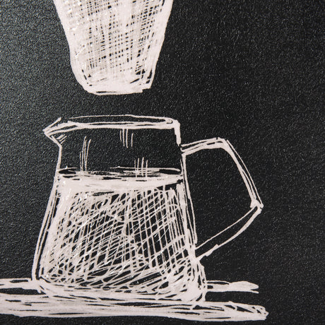 Coffee Maker Study by Mercana Studio a Hand Embellished Textured Framed Art Print Matted under Glass from Mercana - Luna Furniture