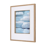 Cloud Bay II by Mercana Studio a Hand Embellished Textured Framed Art Print Matted under Glass from Mercana - Luna Furniture