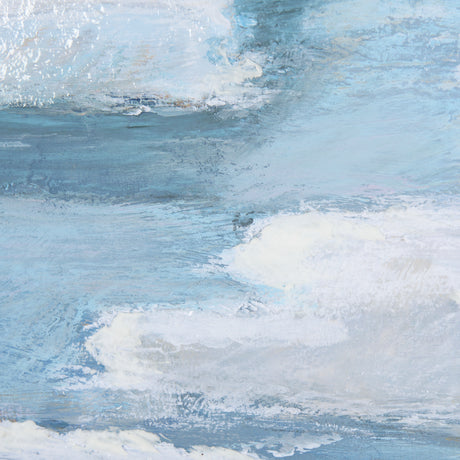 Cloud Bay II by Mercana Studio a Hand Embellished Textured Framed Art Print Matted under Glass from Mercana - Luna Furniture