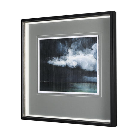 Stormy Skys II by Mercana Studio a Hand Embellished Textured Framed Art Print Matted under Glass from Mercana - Luna Furniture
