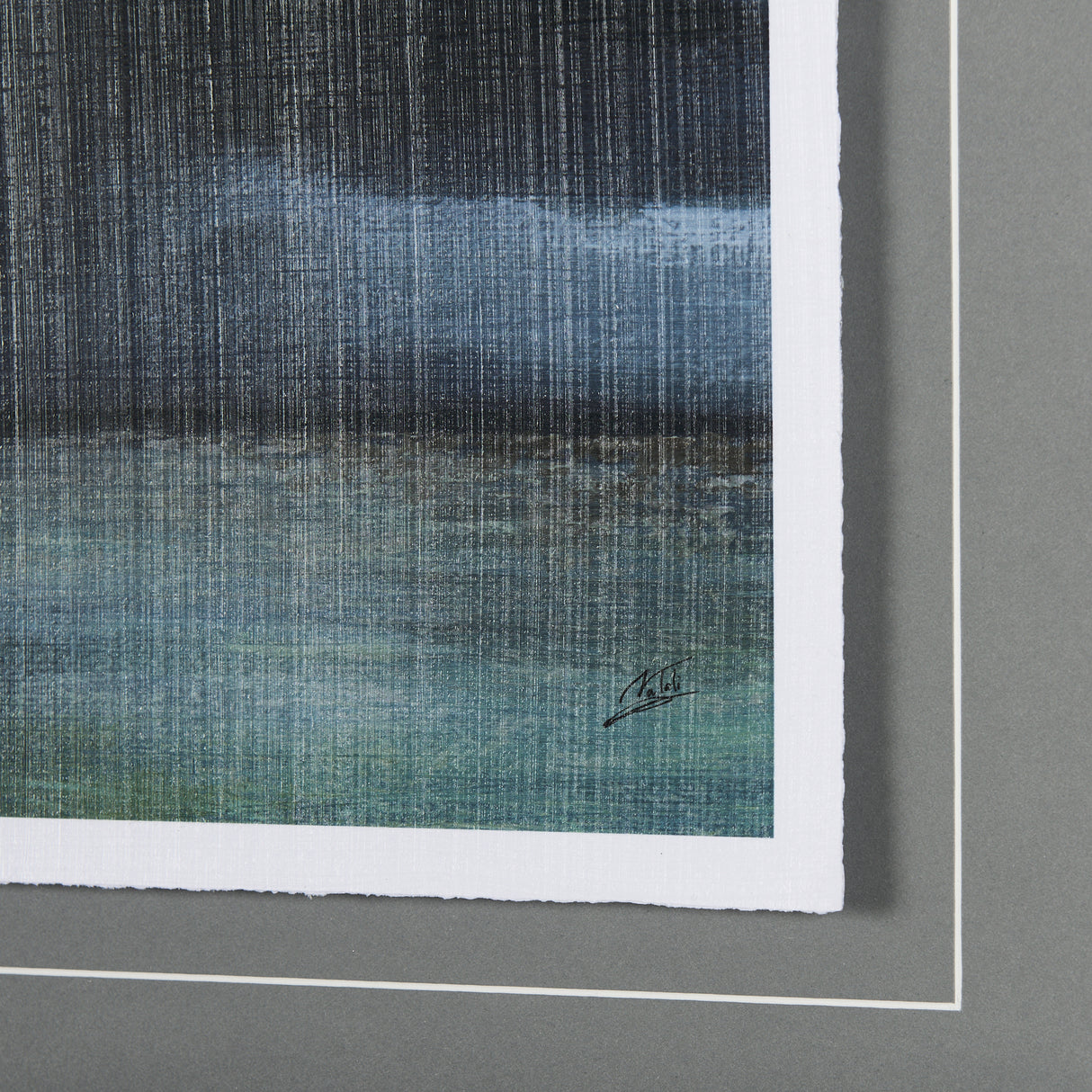 Stormy Skys II by Mercana Studio a Hand Embellished Textured Framed Art Print Matted under Glass from Mercana - Luna Furniture