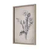 Dandelion Drawing II by Mercana Studio Hand Embellished Textured Framed Art Print Matted under Glass from Mercana - Luna Furniture