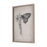 Wild Aster Monarch Butterfly III Mercana Studio Hand Embellished Framed Art Print Matted under Glass from Mercana - Luna Furniture