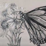Wild Aster Monarch Butterfly III Mercana Studio Hand Embellished Framed Art Print Matted under Glass from Mercana - Luna Furniture