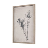 Thistle With Bumblebee Drawing IV Mercana Studio Hand Embellished Framed Art Print Matted under Glas from Mercana - Luna Furniture