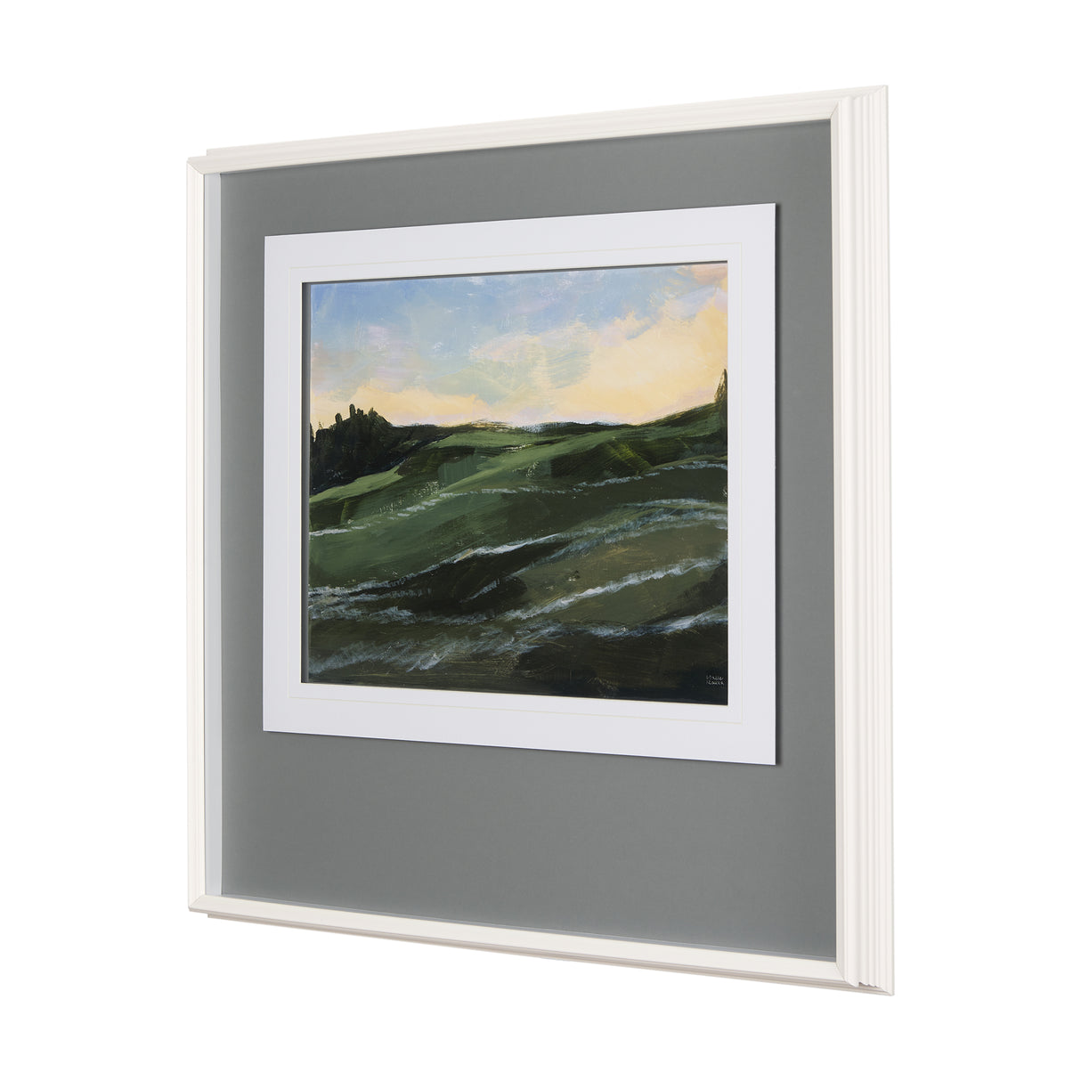 Sunrise Valley I by Mercana Studio a Hand Embellished Textured Framed Art Print Matted under Glass from Mercana - Luna Furniture