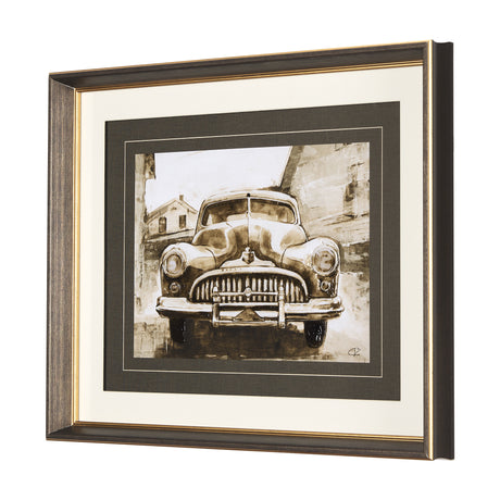 Vintage Car Picture III by Mercana Studio Hand Embellished Framed Art Print Matted under Glass from Mercana - Luna Furniture