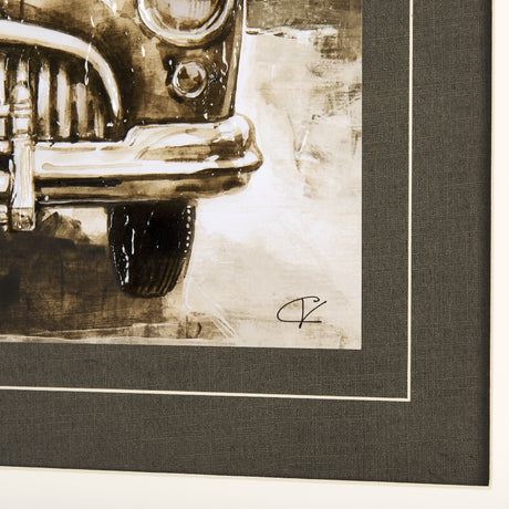 Vintage Car Picture III by Mercana Studio Hand Embellished Framed Art Print Matted under Glass from Mercana - Luna Furniture