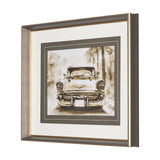 Vintage Car Picture IV by Mercana Studio Hand Embellished Framed Art Print Matted under Glass from Mercana - Luna Furniture
