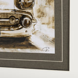 Vintage Car Picture IV by Mercana Studio Hand Embellished Framed Art Print Matted under Glass from Mercana - Luna Furniture