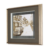 Vintage Car Picture I by Mercana Studio Hand Embellished Textured Framed Art Print Matted under Glas from Mercana - Luna Furniture