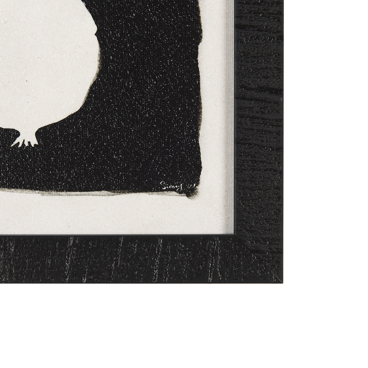 Pomegranate Branch Silhouette by Mercana Studio a Hand Embellished Textured Framed Art Print from Mercana - Luna Furniture