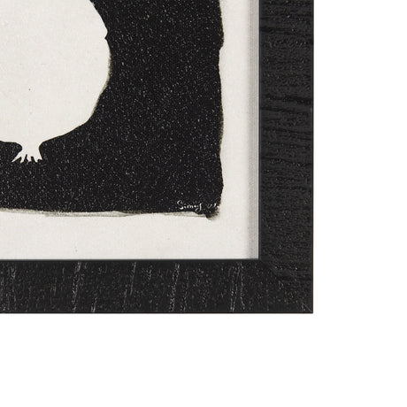 Pomegranate Branch Silhouette by Mercana Studio a Hand Embellished Textured Framed Art Print from Mercana - Luna Furniture