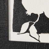 Pomegranate Branch Silhouette by Mercana Studio a Hand Embellished Textured Framed Art Print from Mercana - Luna Furniture
