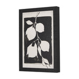 Lemon Branch Silhouette by Mercana Studio a Hand Embellished Textured Framed Art Print from Mercana - Luna Furniture